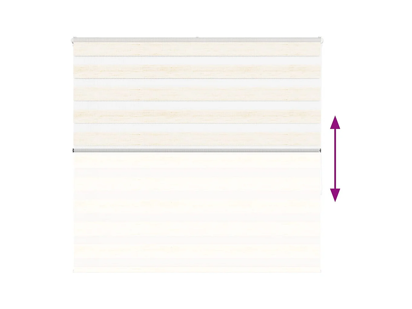 Store zèbre beige marbré largeur du tissu 160,9 cm polyester
