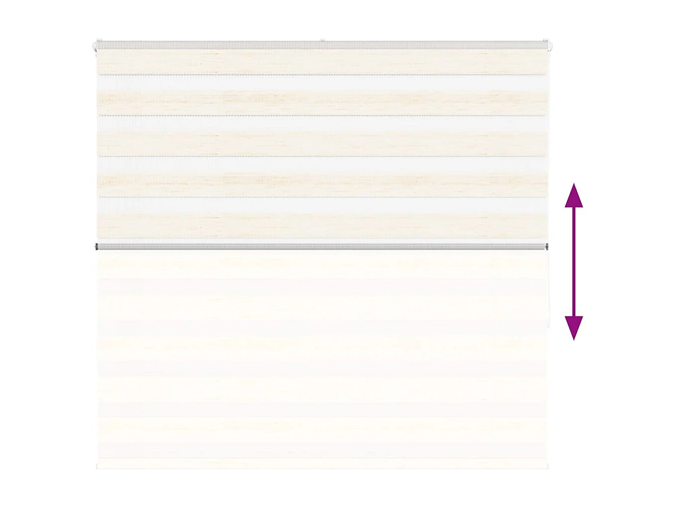 Estor cebra beige mármol tejido ancho 160,9 cm poliéster