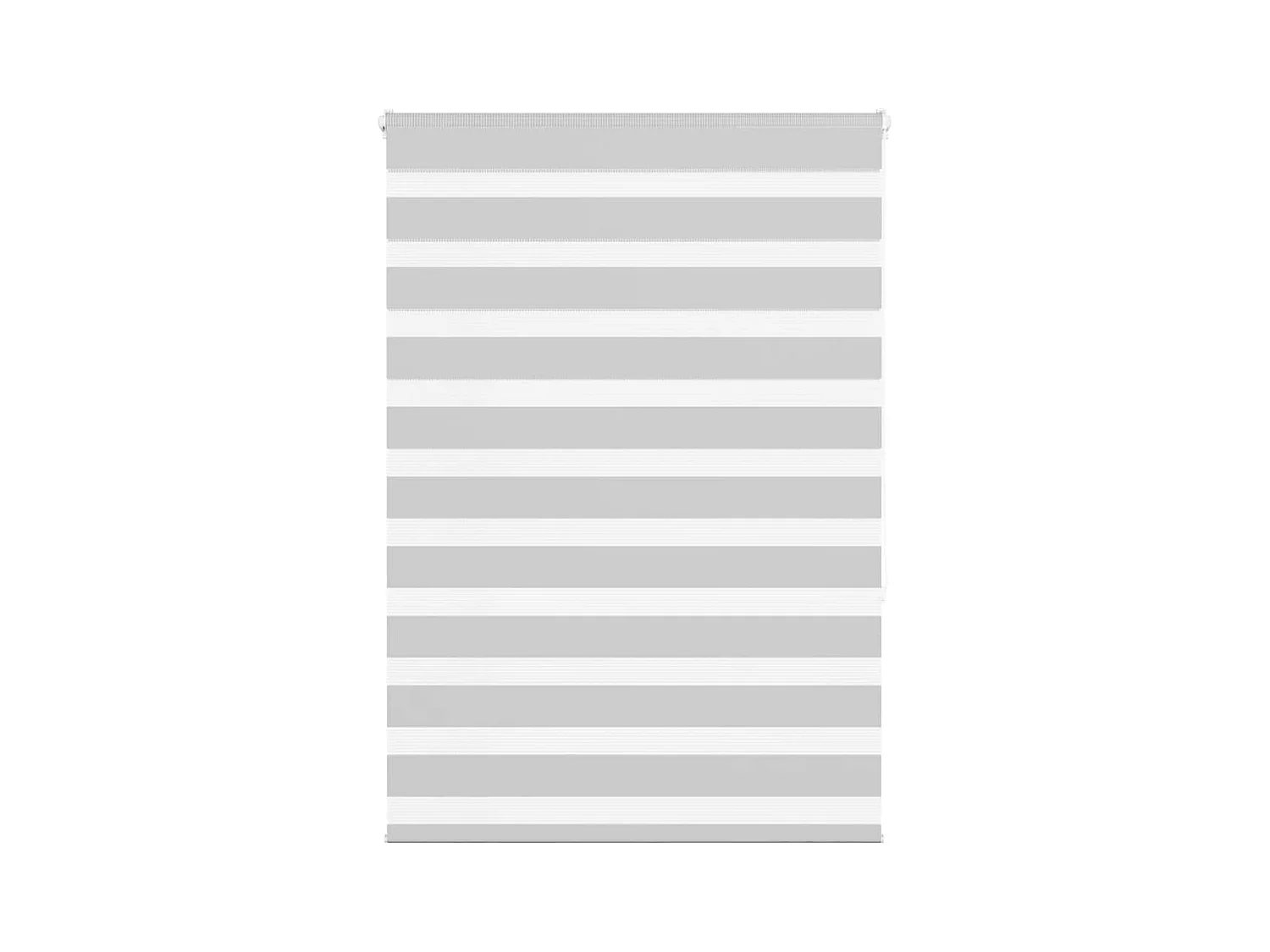 Zebra rolgordijn 115x150 cm stofbreedte 110,9 cm lichtgrijs