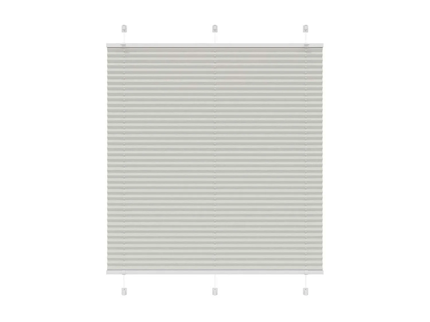 Store plissé gris clair 115x150cm largeur du tissu 114,4cm