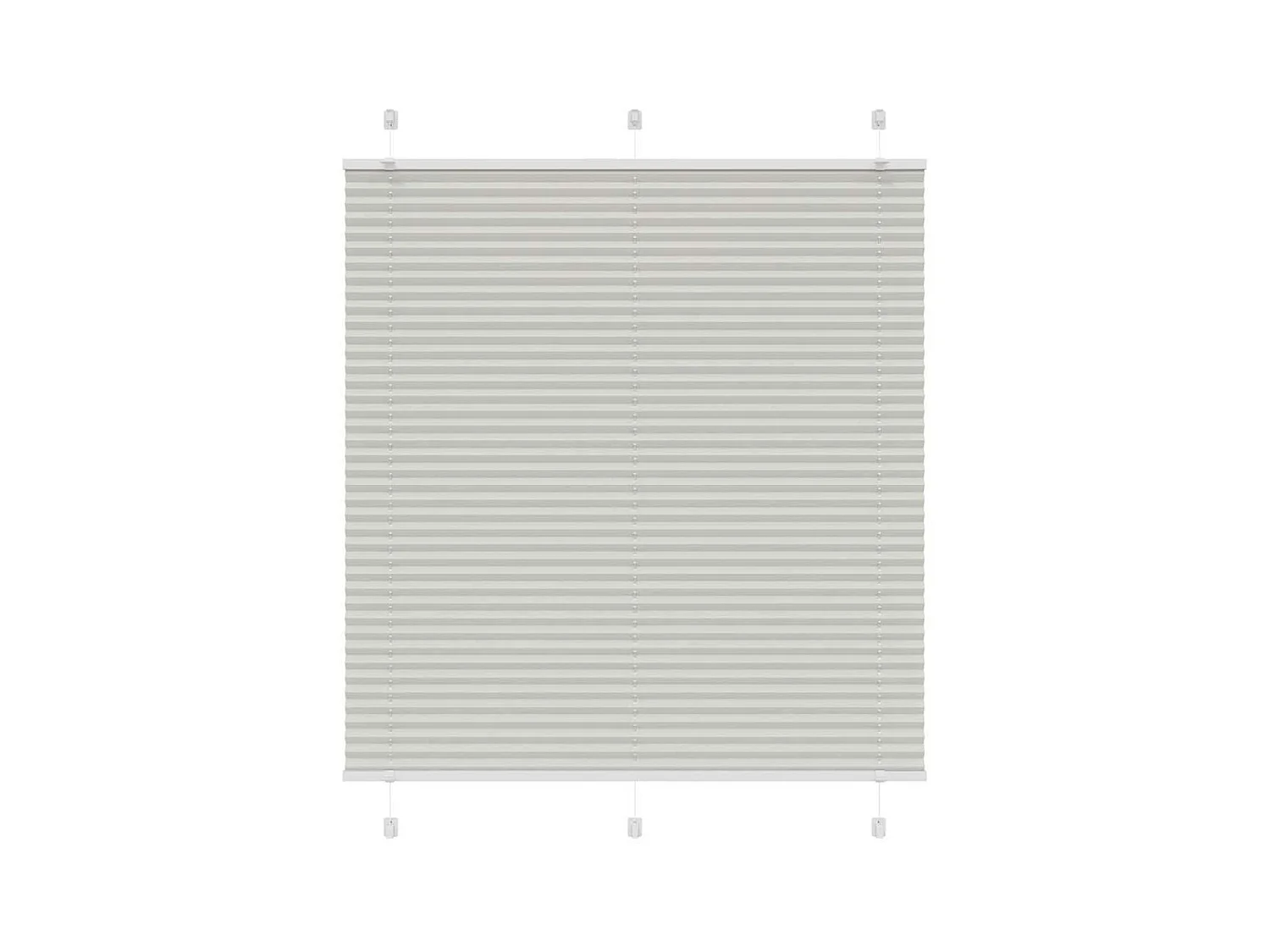 Store plissé gris clair 115x150cm largeur du tissu 114,4cm