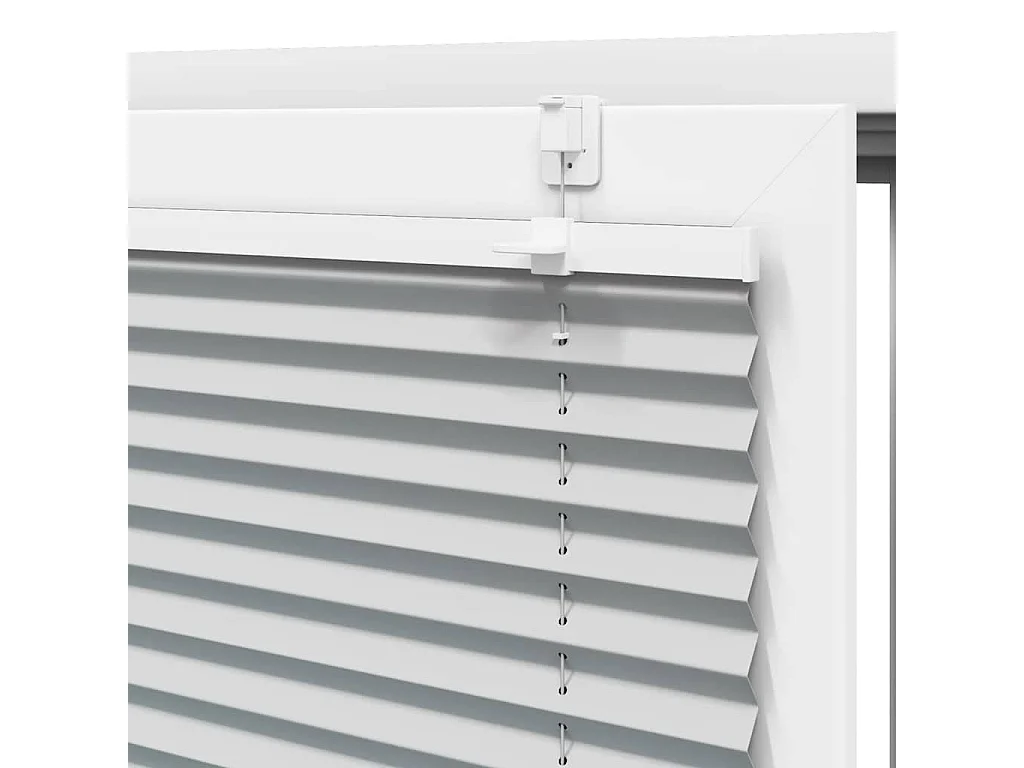 Store plissé gris clair 115x150cm largeur du tissu 114,4cm