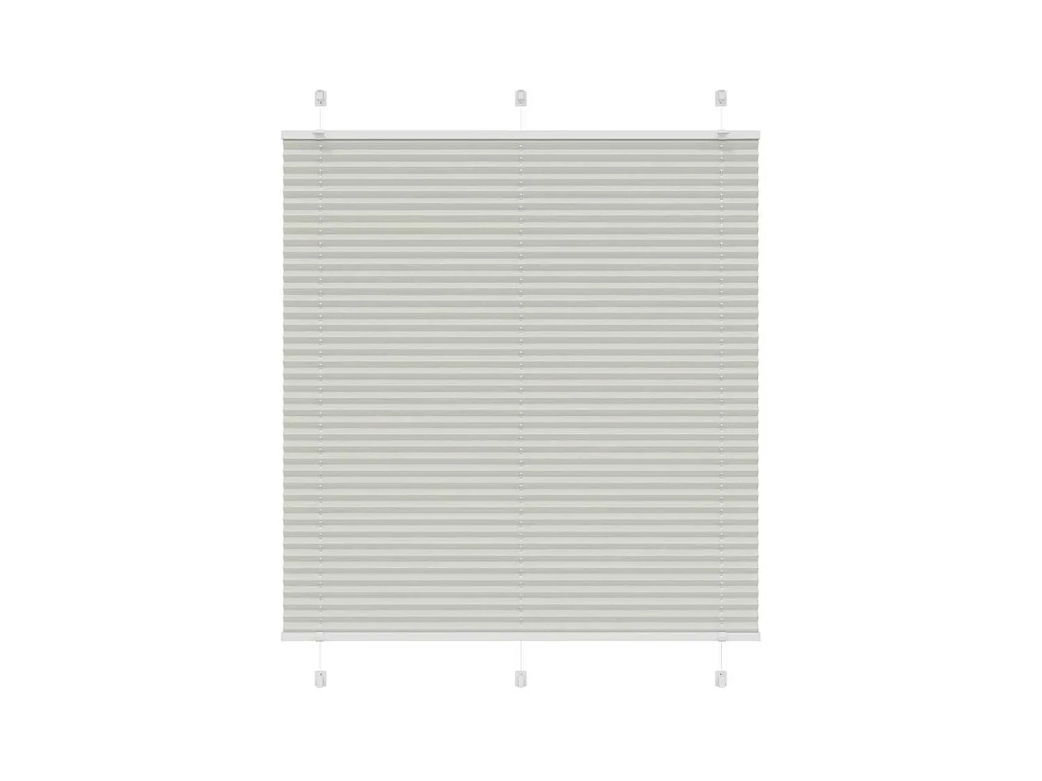 Store plissé gris clair 120x100cm largeur du tissu 119,4cm