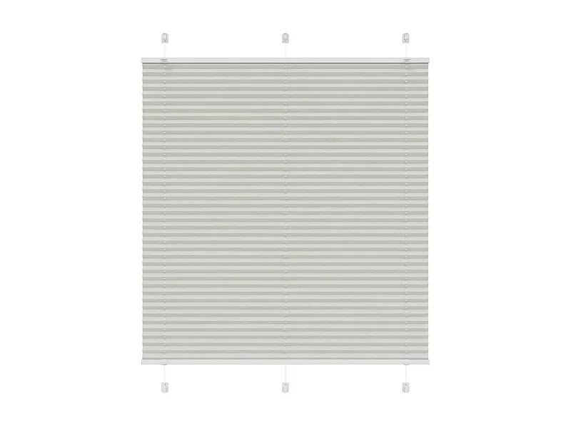 Store plissé gris clair 120x100cm largeur du tissu 119,4cm