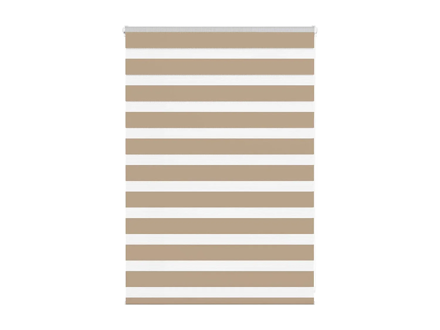 Store zèbre marron sable largeur du tissu 90,9 cm polyester