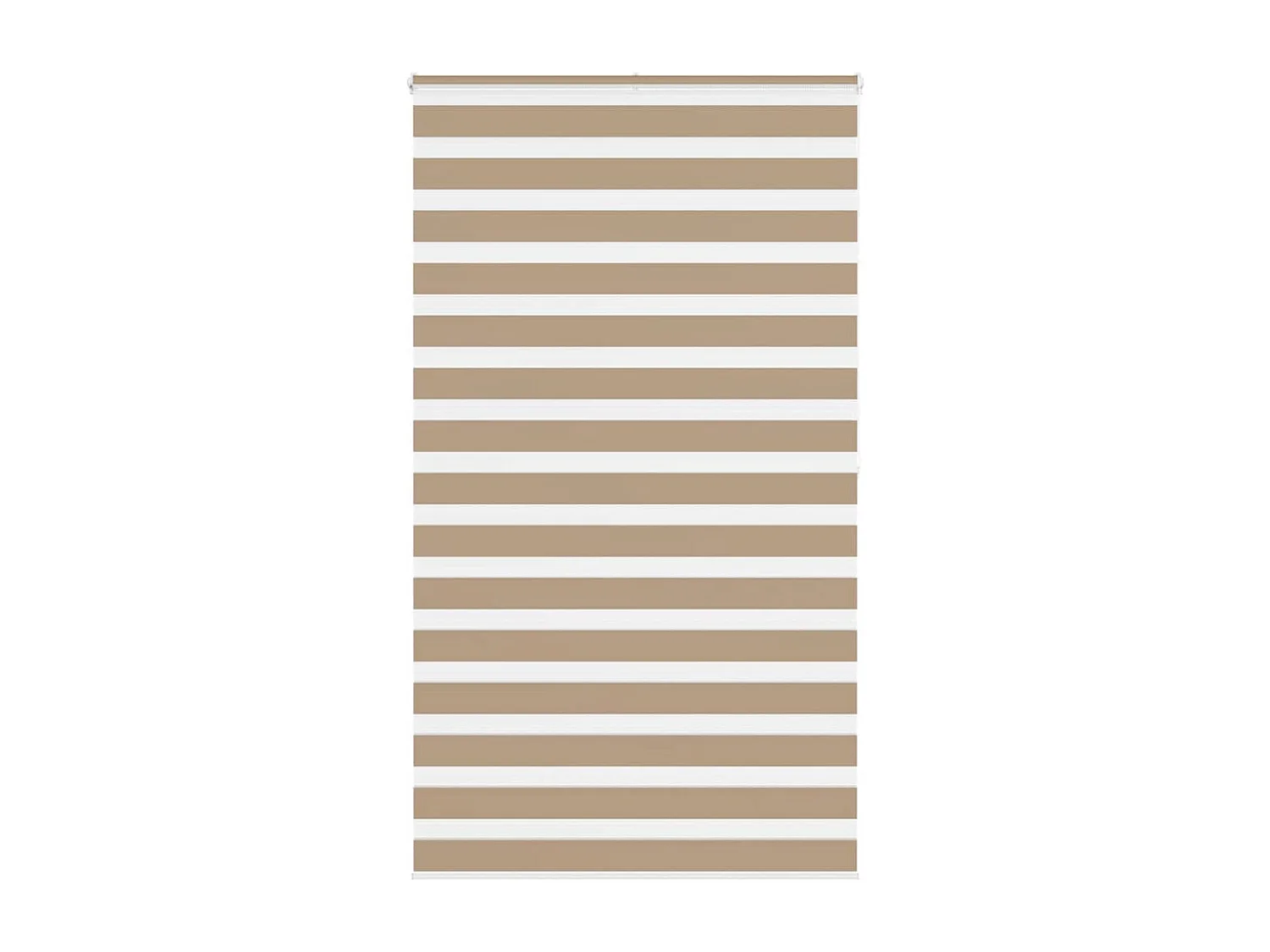 Store zèbre marron sable largeur du tissu 120,9 cm polyester