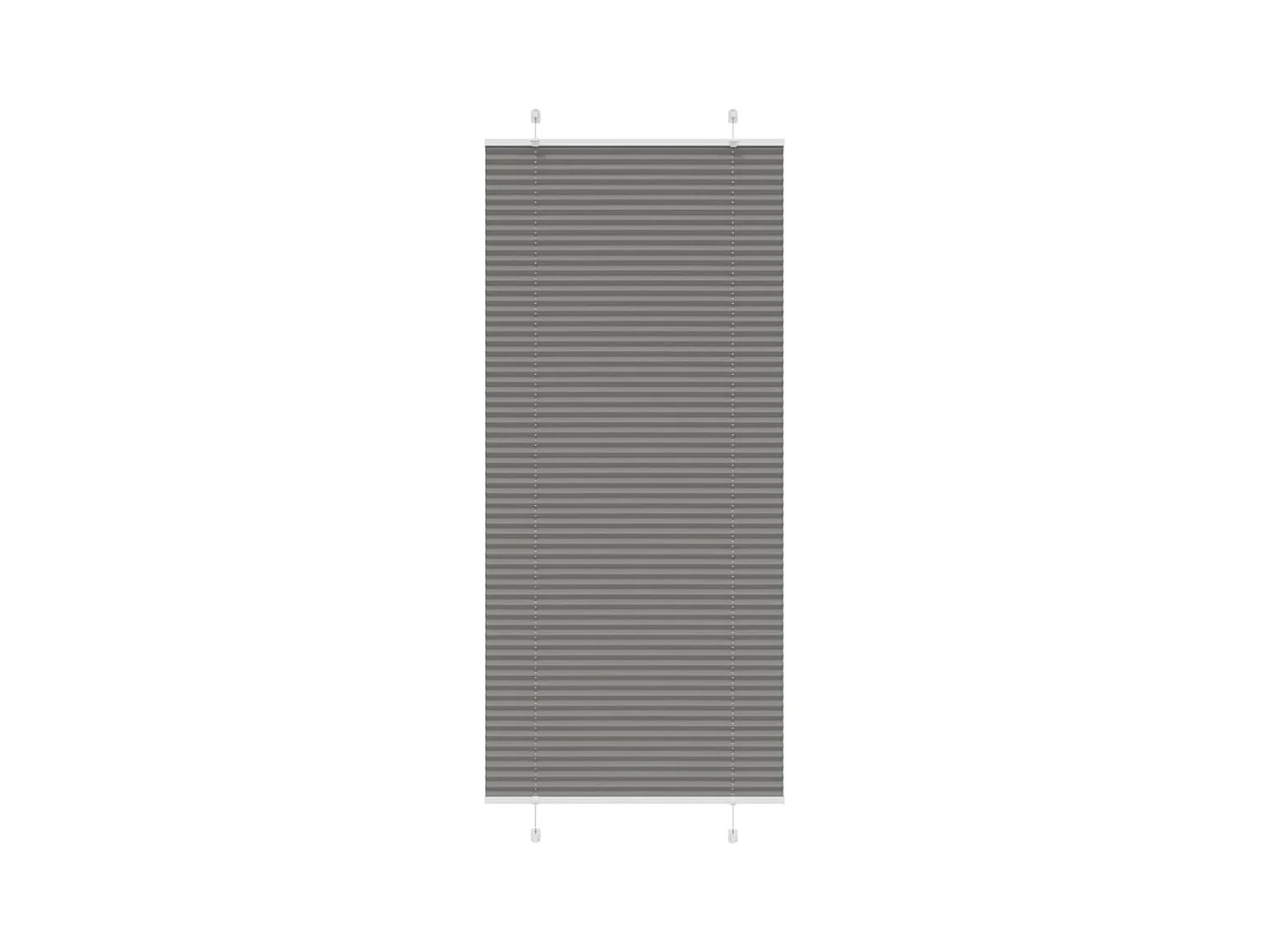 Store plissé anthracite 85x200 cm largeur du tissu 84,4 cm
