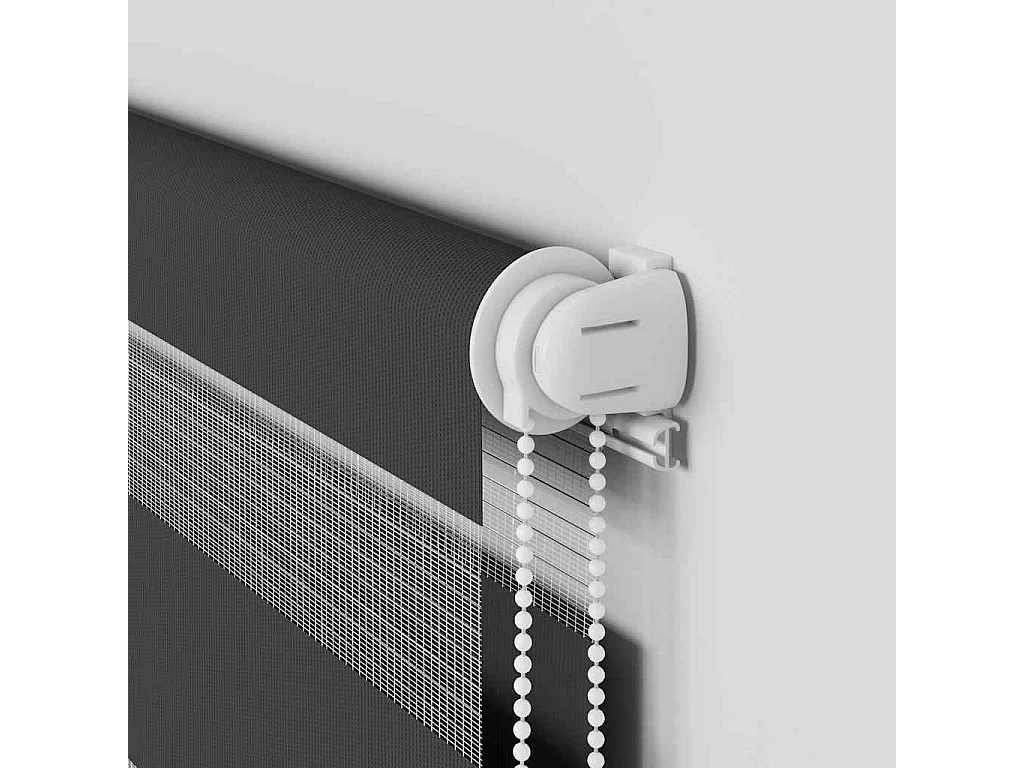 Store zèbre noir 145x150 cm largeur du tissu 140,9 cm polyester