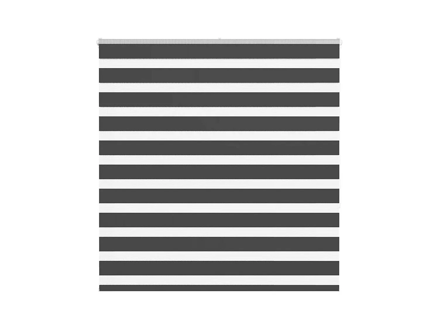 Estor cebra negro 145x150 cm tejido ancho 140,9 cm poliéster