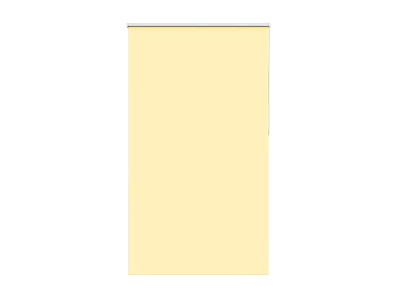 Store enrouleur occultant jaune largeur du tissu 116,6 cm