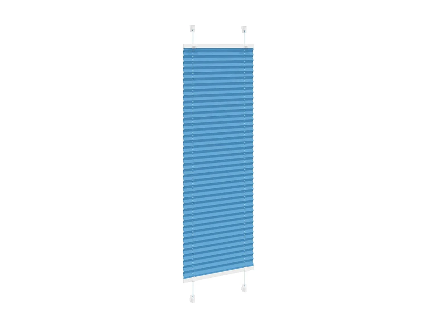 Store plissé bleu 40x150 cm largeur du tissu 39,4 cm polyester