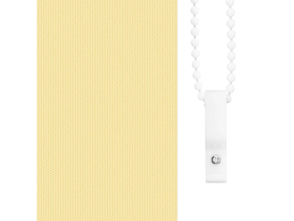 Store enrouleur occultant jaune largeur du tissu 45,7 cm