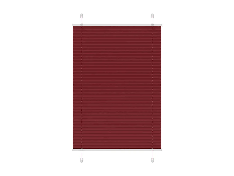 Store plissé rouge bordeaux 100x150 cm largeur du tissu 99,4 cm
