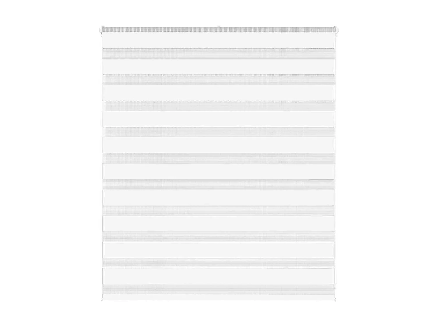 Store zèbre blanc 135x100 cm largeur du tissu 130,9cm polyester