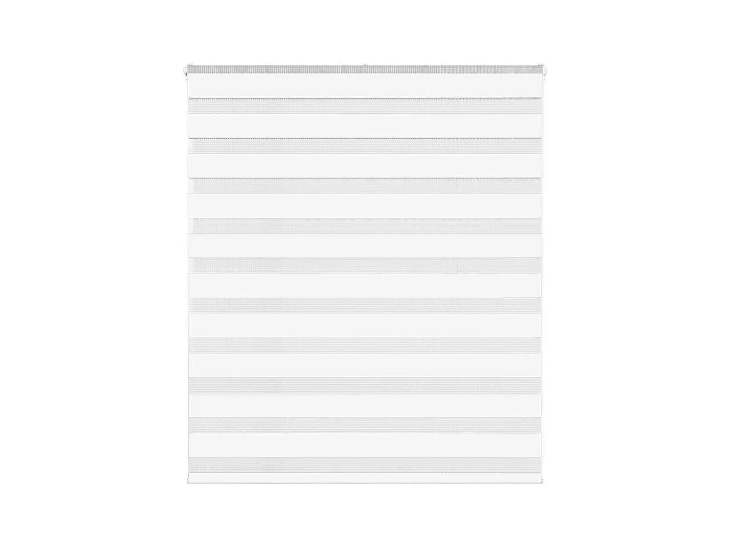 Store zèbre blanc 135x100 cm largeur du tissu 130,9cm polyester