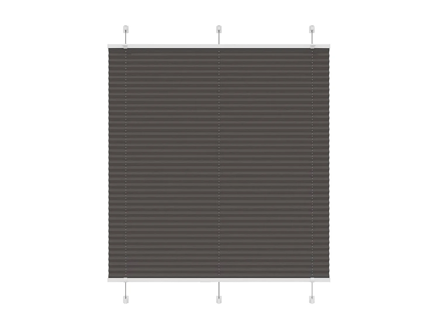 Store plissé noir 120x100 cm largeur du tissu 119,4cm polyester