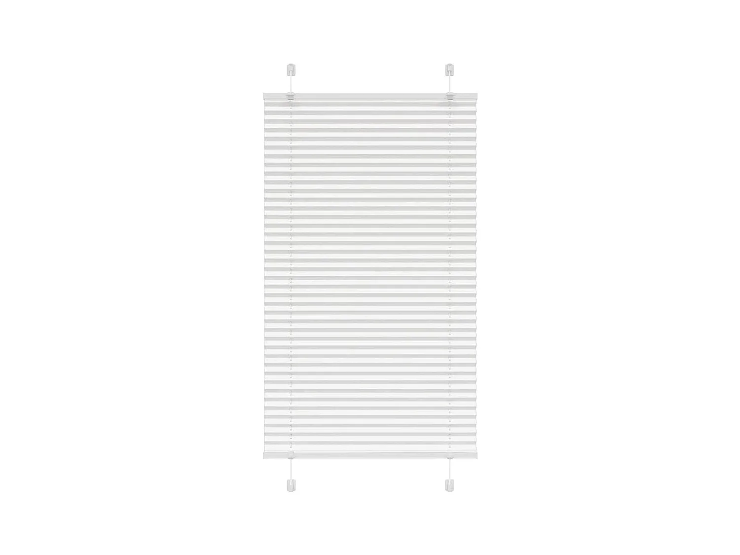Plissé rolgordijn 80x100 cm stofbreedte 79,4 cm polyester wit