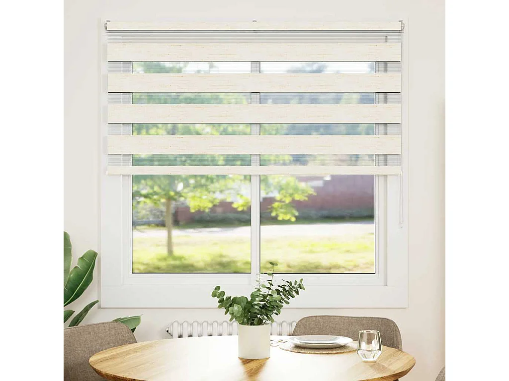 Cortina de zebra 150x150 cm largura do tecido 145,9cm poliéster