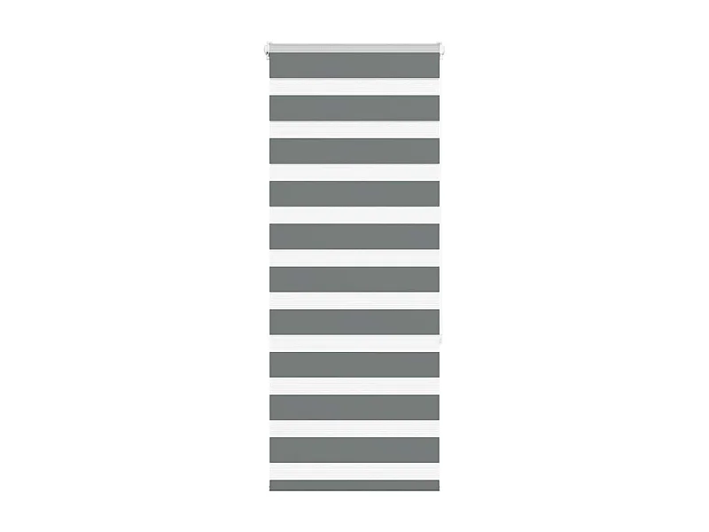 Store zèbre gris foncé largeur du tissu 50,9 cm polyester