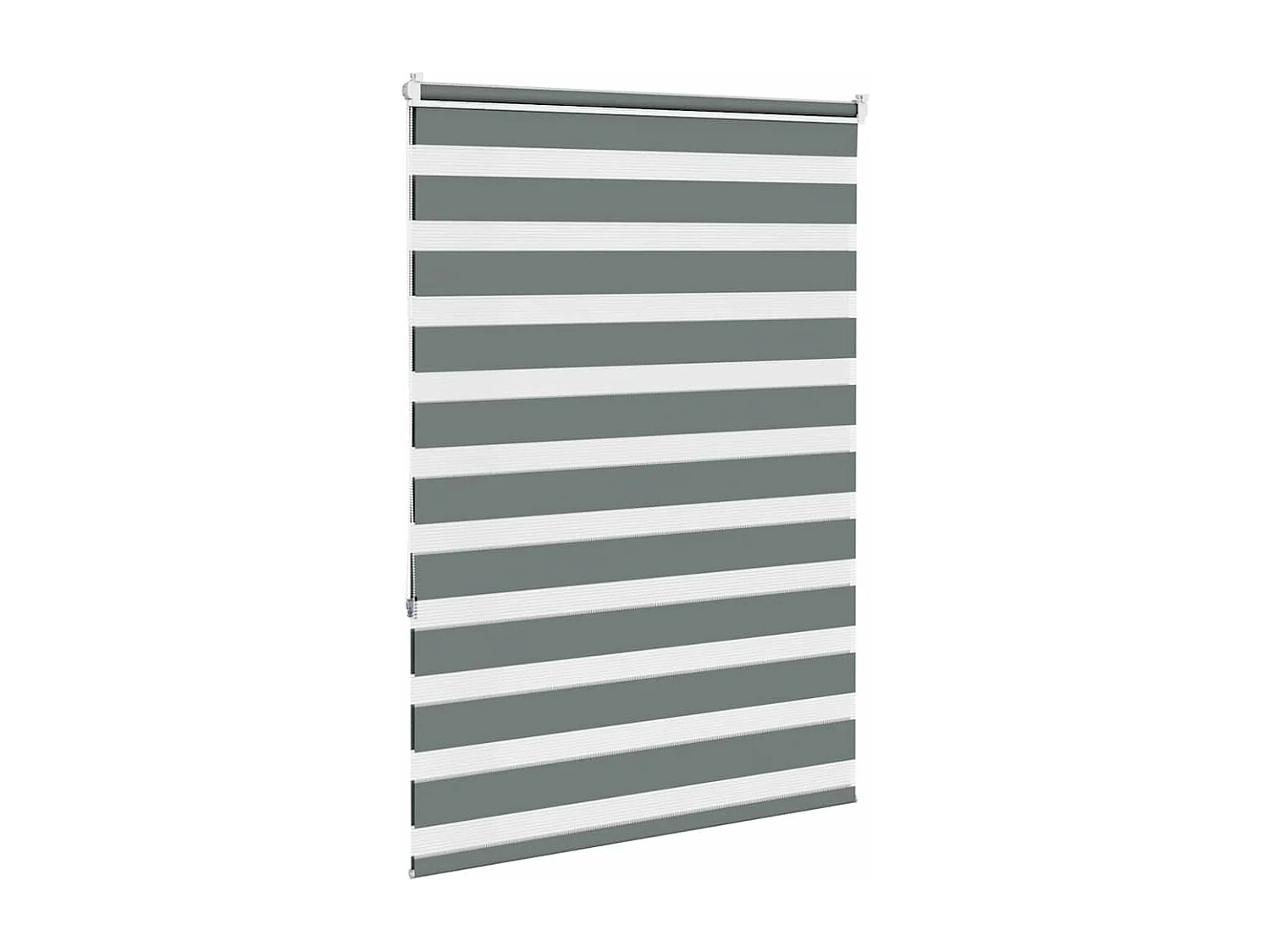 Store zèbre gris foncé largeur du tissu 100,9 cm polyester