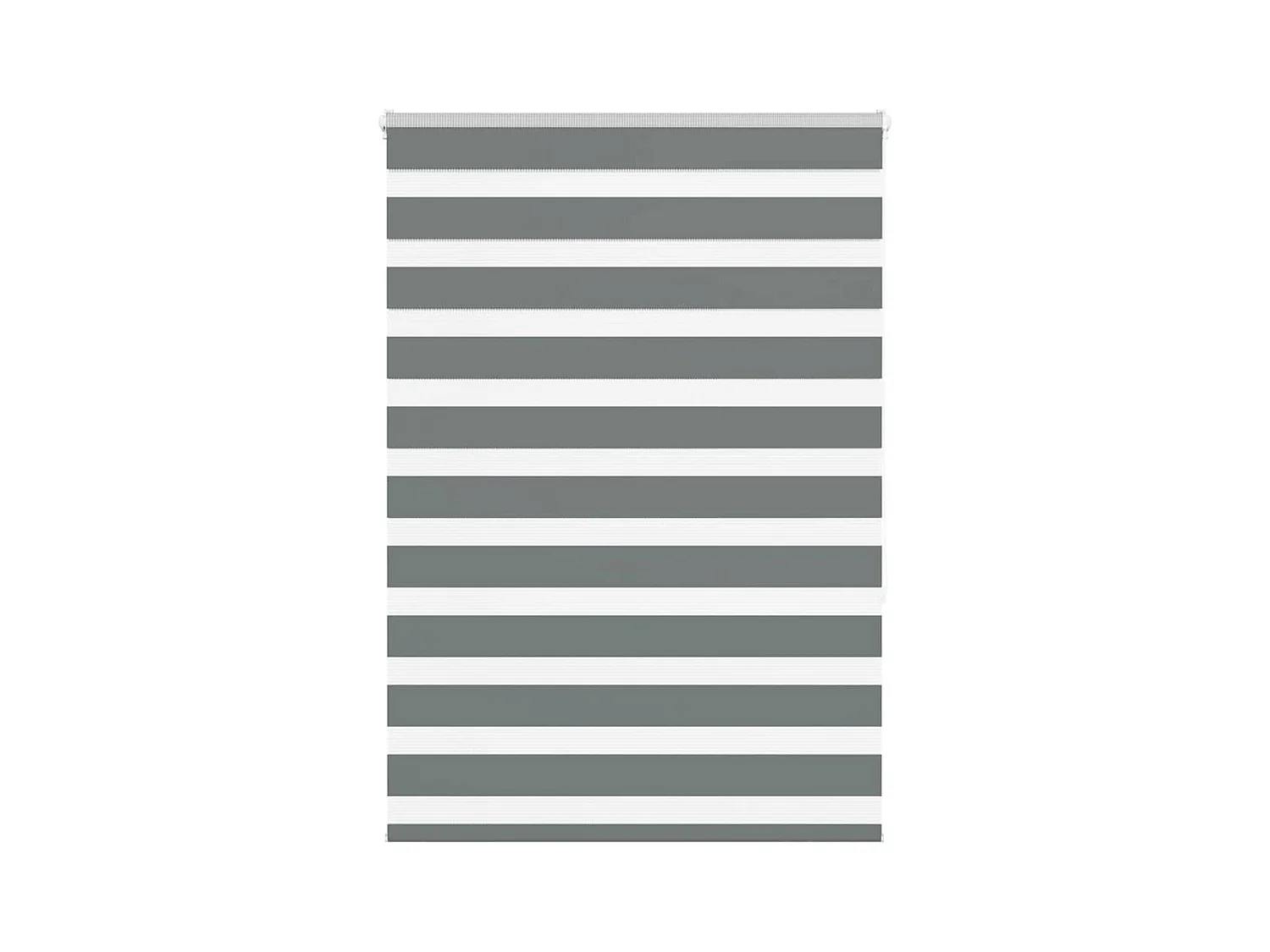Zebra rolgordijn 105x150 cm stofbreedte 100,9 cm donkergrijs
