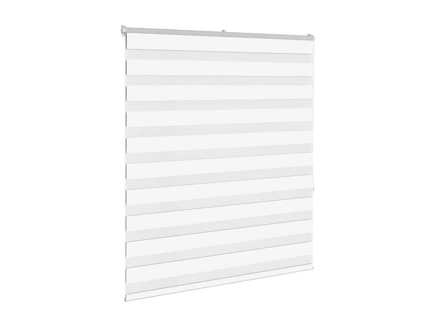 Store zèbre blanc 120x150 cm largeur du tissu 115,9cm polyester