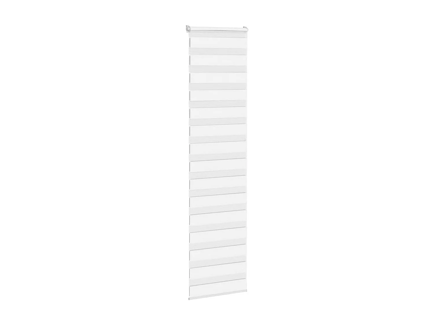 Estor cebra blanco 55x230 cm tejido ancho 50,9 cm poliéster
