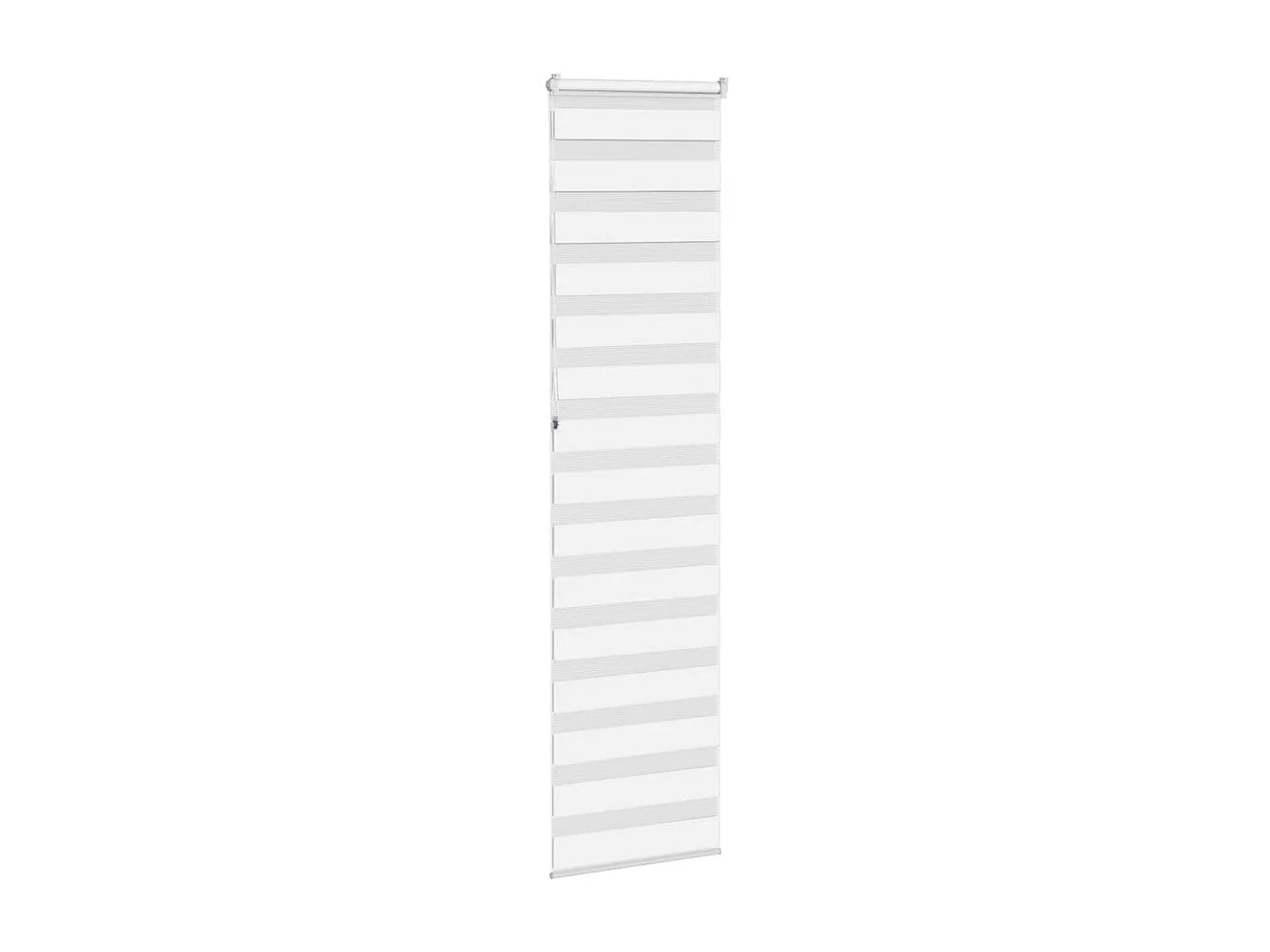 Estor cebra blanco 55x230 cm tejido ancho 50,9 cm poliéster