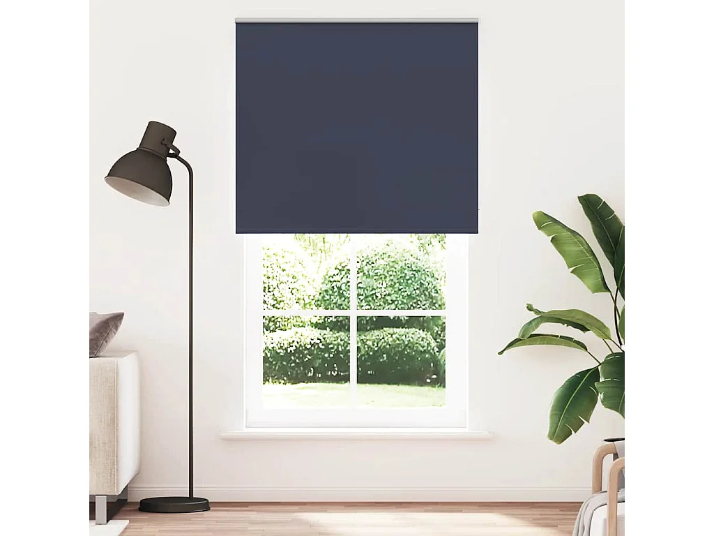 Rolgordijn verduisterend 125x230 cm stofbreedte 121,6 cm blauw