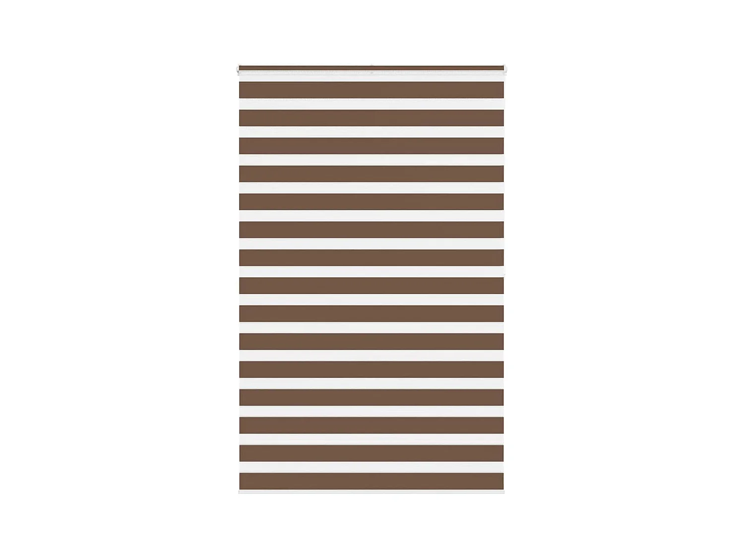 Estor cebra marrón 140x200 cm tejido ancho 135,9 cm poliéster