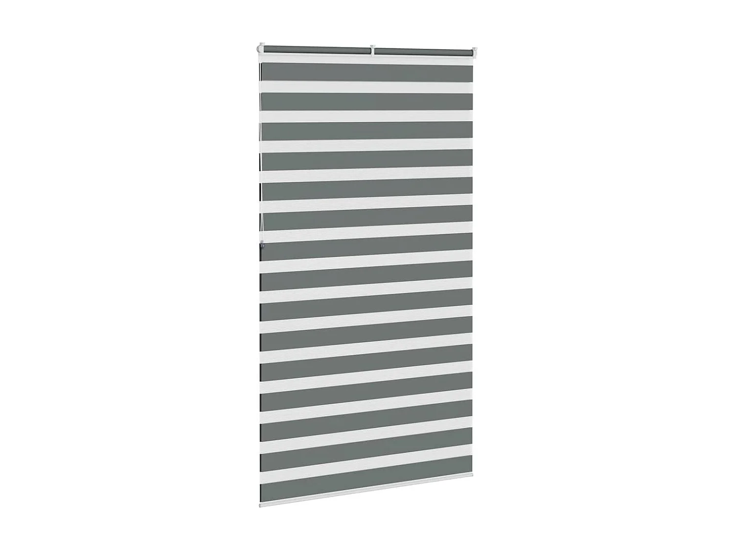 Store zèbre gris foncé largeur du tissu 125,9 cm polyester