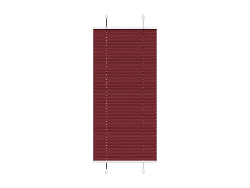 Store plissé rouge bordeaux 65x150 cm largeur du tissu 64,4 cm