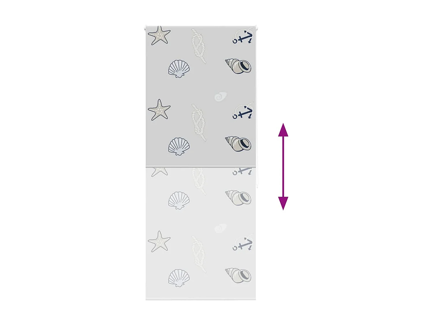 Store enrouleur de douche 90x240 cm largeur du tissu 86 cm