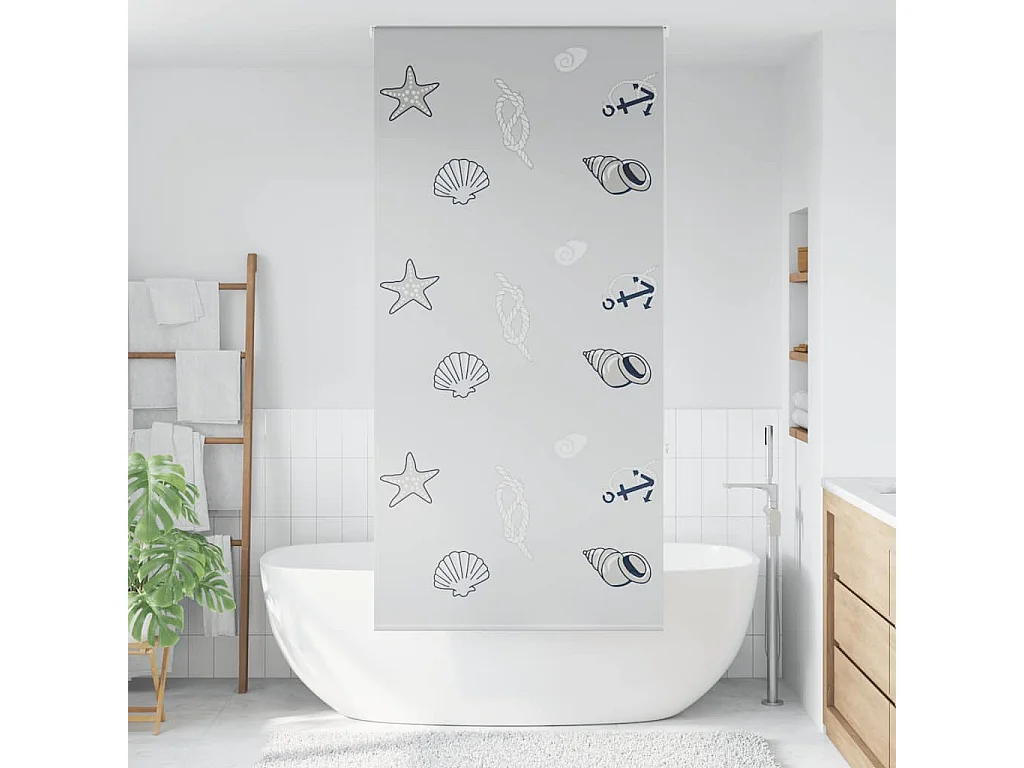 Store enrouleur de douche 90x240 cm largeur du tissu 86 cm
