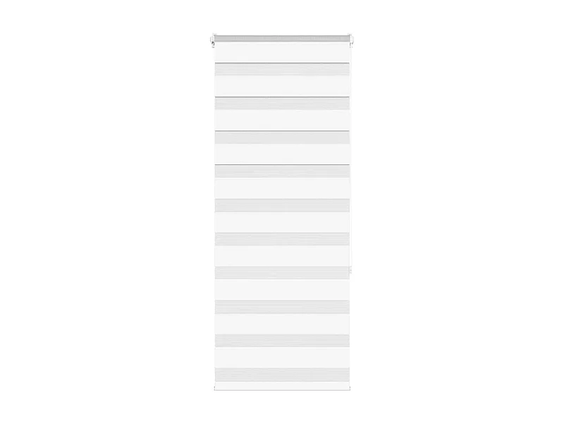 Store zèbre blanc 65x150 cm largeur du tissu 60,9 cm polyester