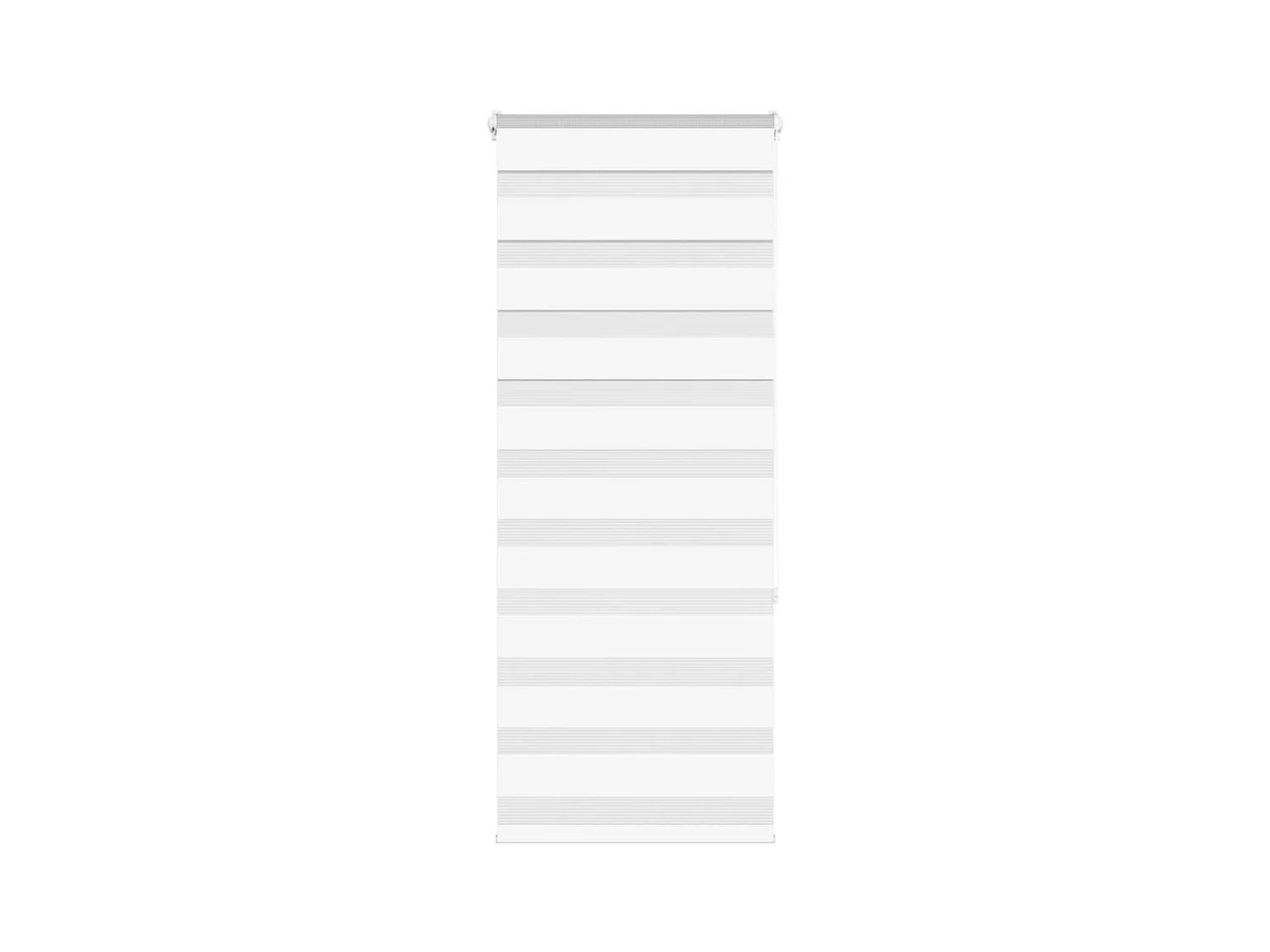Estor cebra blanco 65x150 cm tejido ancho 60,9 cm poliéster