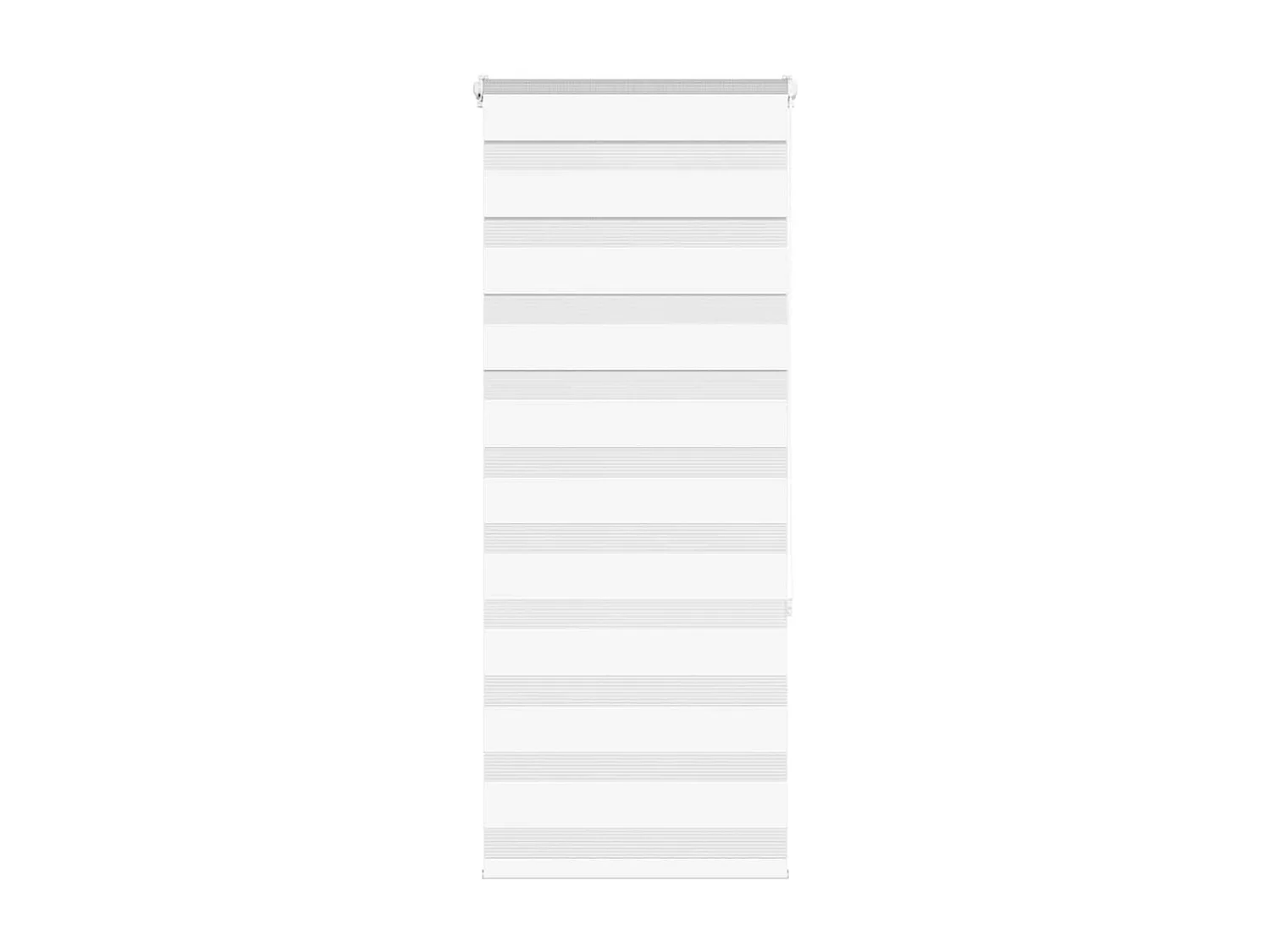 Store zèbre blanc 65x150 cm largeur du tissu 60,9 cm polyester