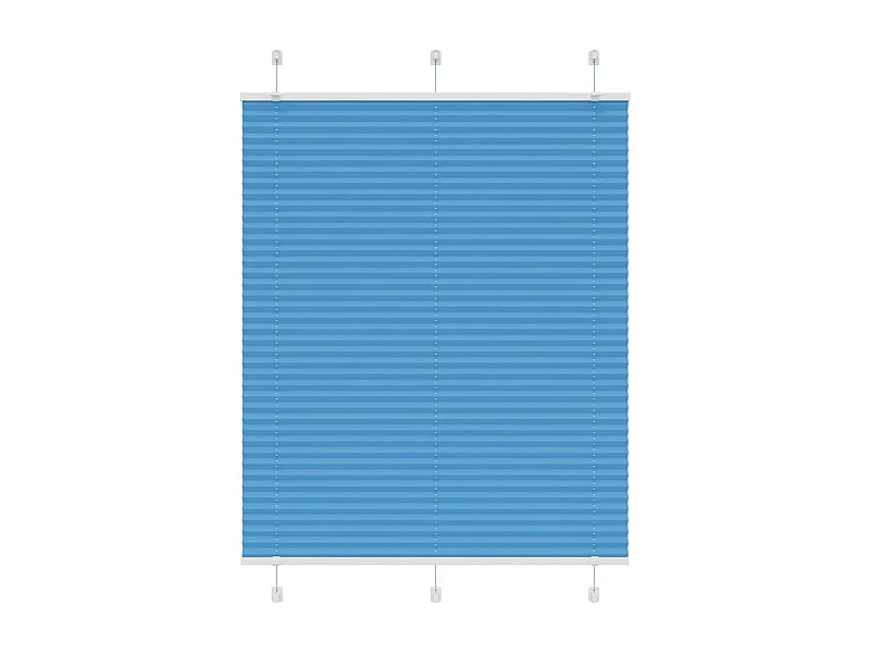 Estor Plisado azul 105x150 cm Tela Ancho 104,4 cm Poliéster