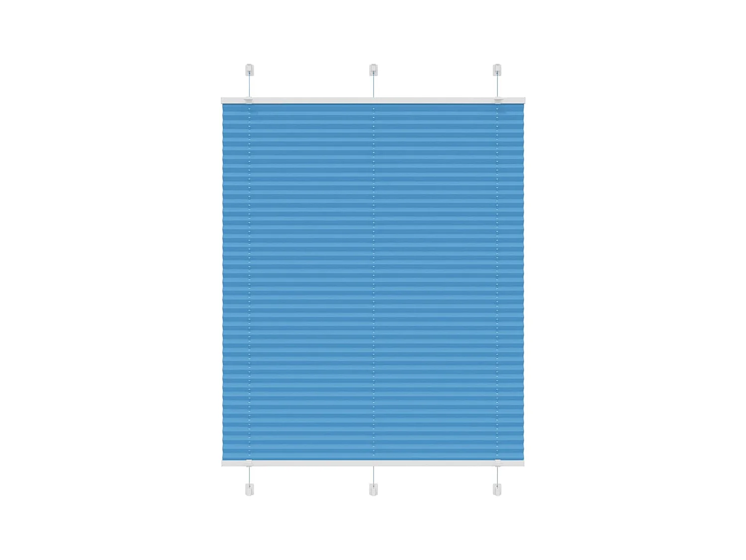 Estor Plisado azul 105x150 cm Tela Ancho 104,4 cm Poliéster