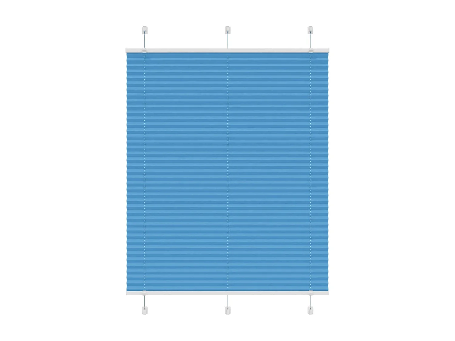 Store plissé bleu 105x150 cm largeur du tissu 104,4cm polyester