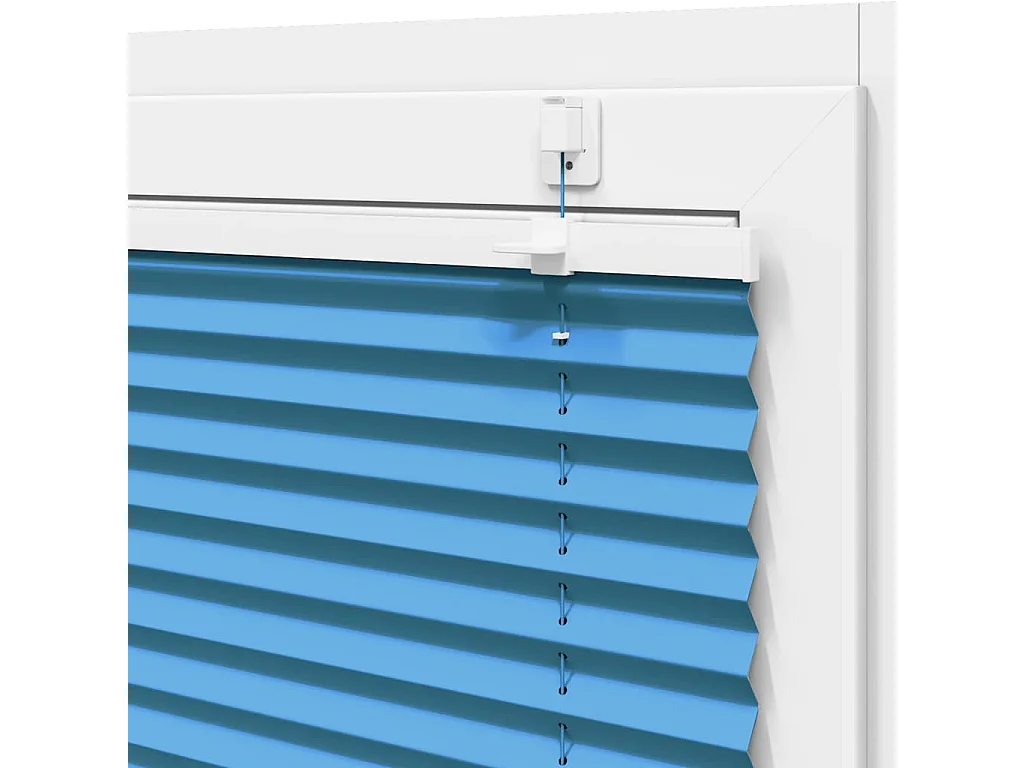 Store plissé bleu 105x150 cm largeur du tissu 104,4cm polyester