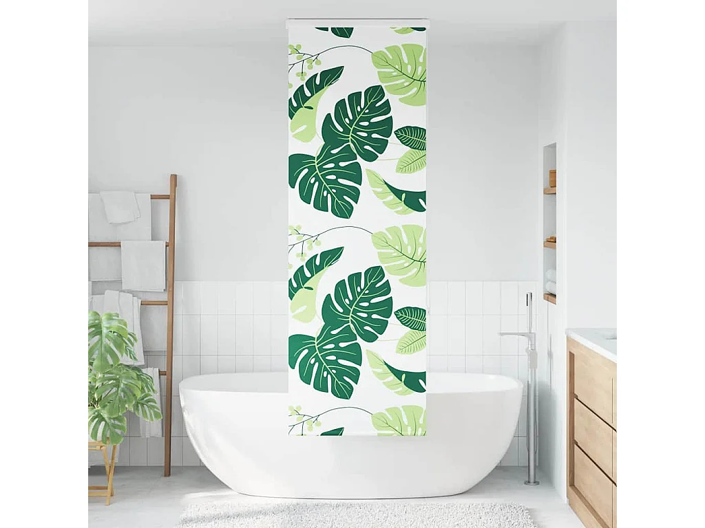 Estor enrollable para ducha con casete 70x240cm tela ancho 66cm