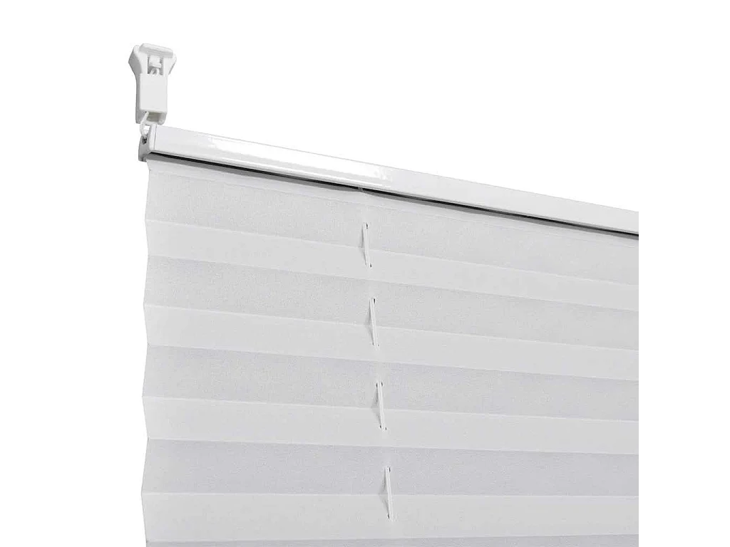 Persiana Cortina plisada blanca 80x200cm