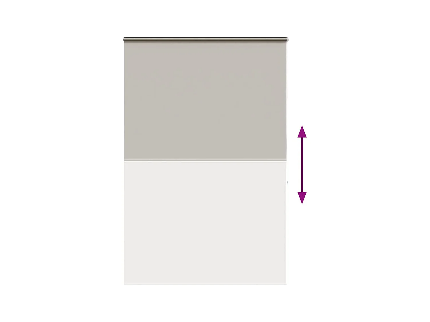 Estor enrollable para ducha casete tela 150x240 cm ancho 146 cm