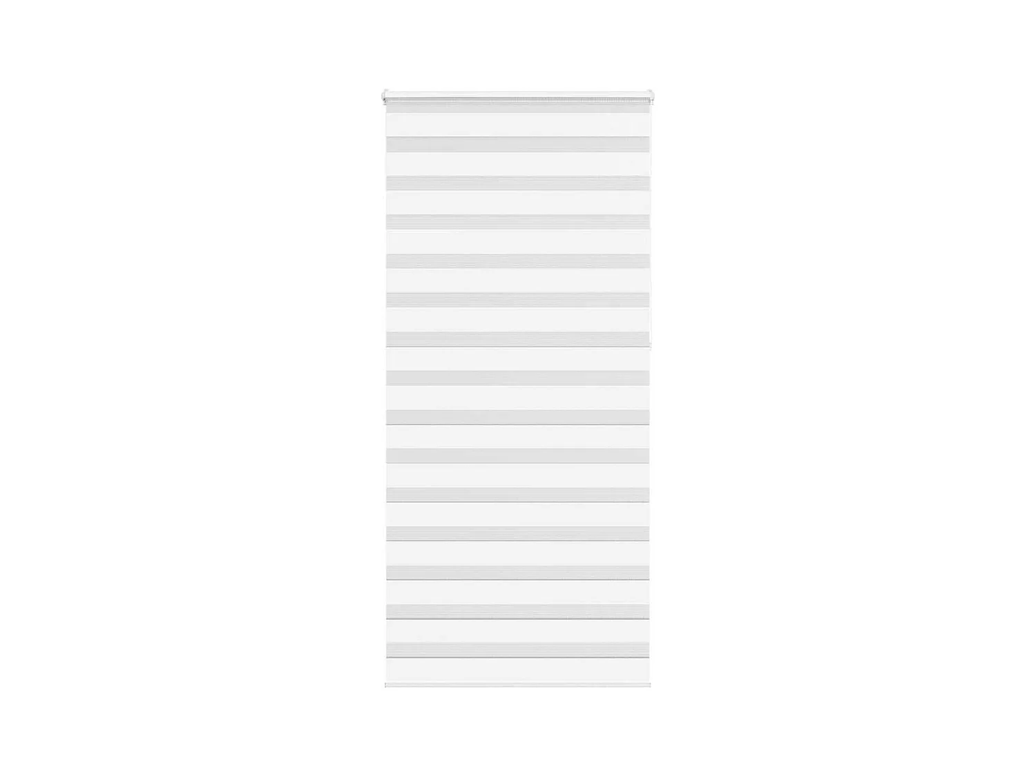 Zebra rolgordijn 100x230 cm stofbreedte 95,9 cm polyester wit