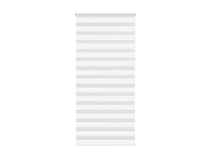 Store zèbre blanc 100x230 cm largeur du tissu 95,9cm polyester
