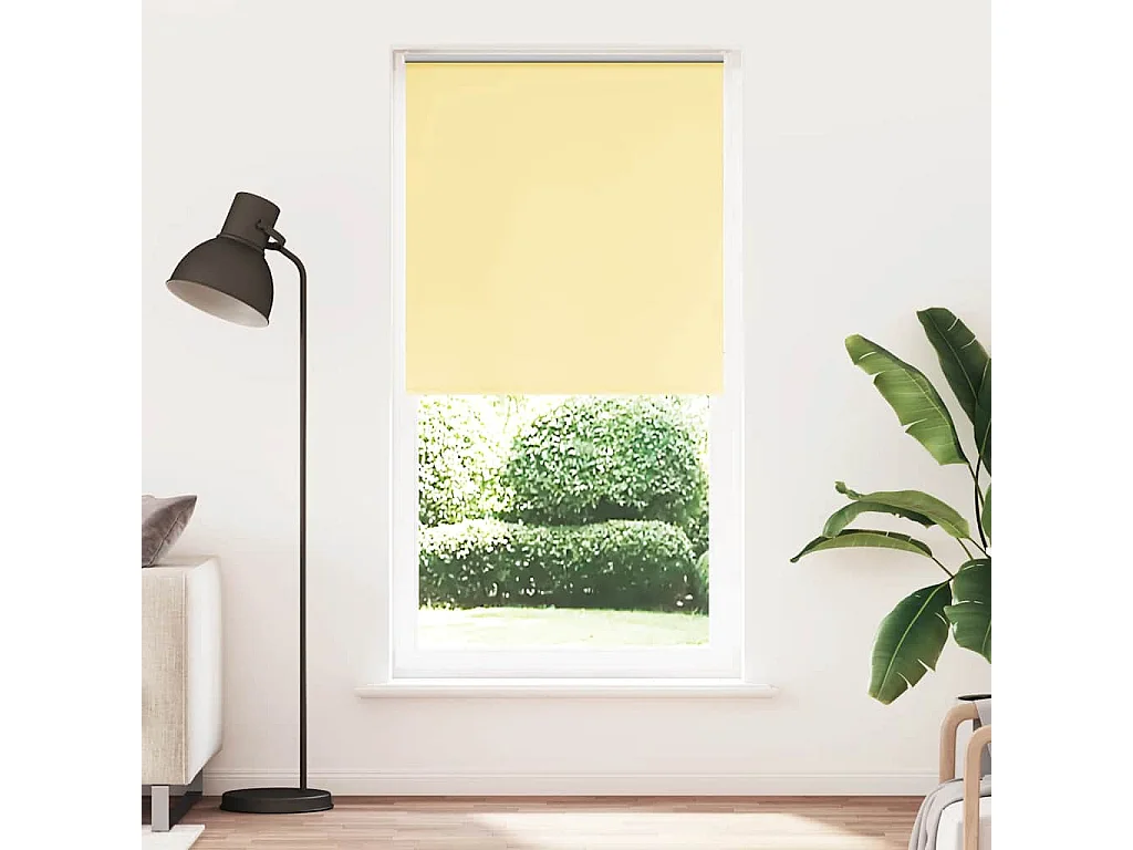 Estor Enrollable Opaco Amarillo 90x230 cm Tela Ancho 85,7 cm