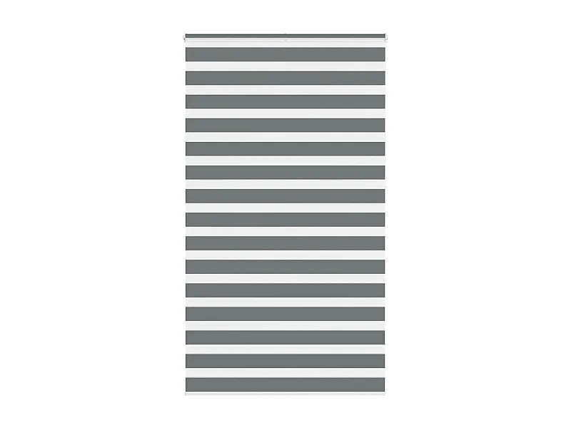Zebra rolgordijn 125x230 cm stofbreedte 120,9 cm donkergrijs
