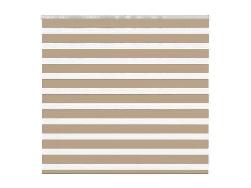 Store zèbre marron sable largeur du tissu 160,9 cm polyester