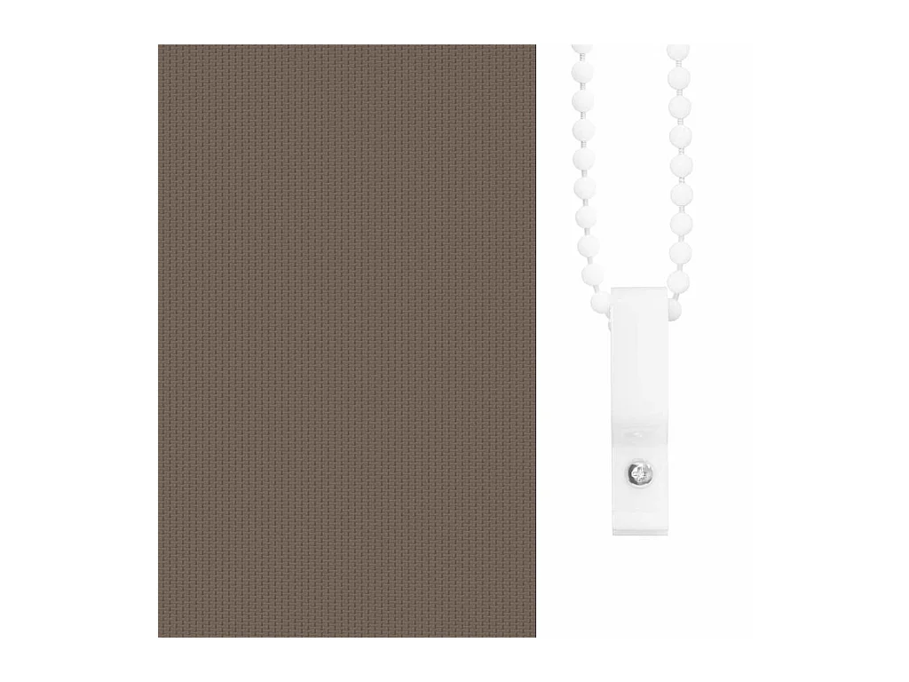 Estor Enrollable Opaco Color Café 90x150 cm Tela Ancho 85,7cm